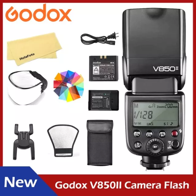 Godox V850II 2.4G HSS Camera Flash Speedlite Li-ion Battery for Canon Nikon Sony