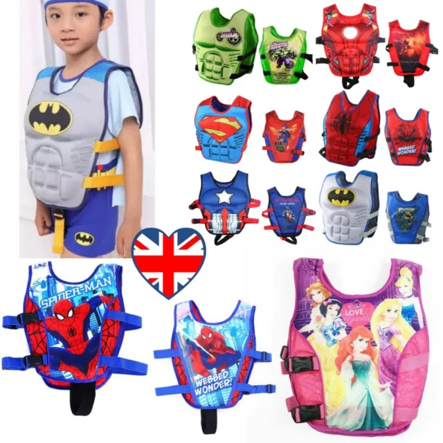 Child Life Jacket Swimming Kids Floating Swim Zip Vest Buoyancy Aid Jacket UK