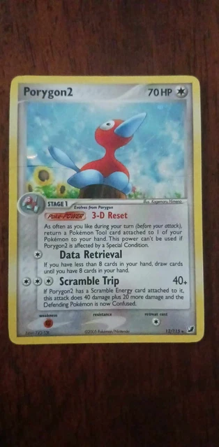NM (Reverse-Holo) Pokemon PORYGON2 Card EX UNSEEN FORCES Set 12/115 Rare Foil