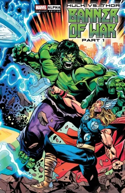 Hulk vs. Thor: Banner of War Alpha #1 (MARVEL, 2022, Shaw Wraparound Connecting)