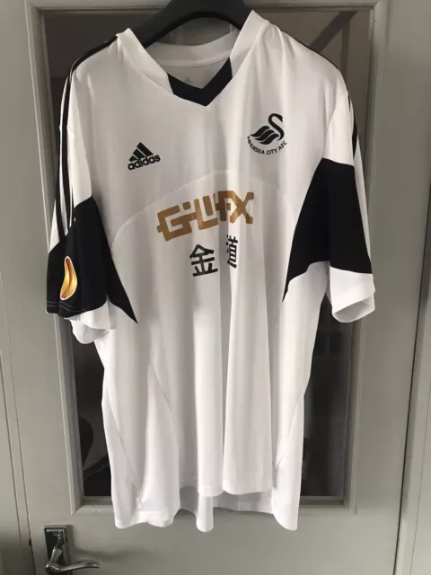 Swansea City FC 2013/14 Michu Europa League Adidas Home Football Shirt Mens 3XL