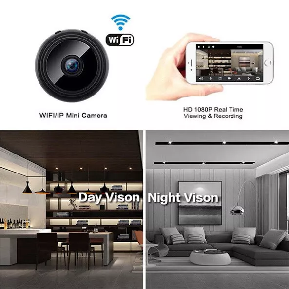 Telecamera Spia Ip Video Sorveglianza Wifi Hd Controllo Da App