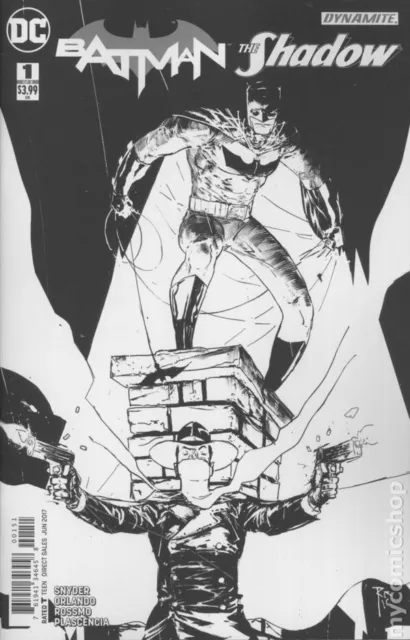 Batman/The Shadow 1E Rossmo Coloring Book Variant VF 2017 Stock Image