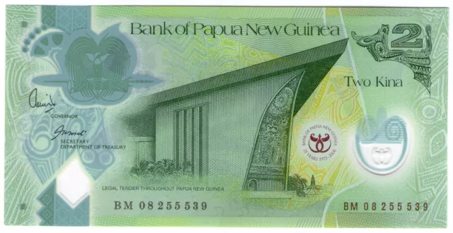 **   PAPOUASIE - Nlle GUINEE     2  kina   2008   p-35a  (Polymer)    UNC   **