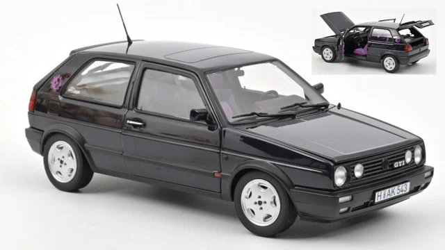 Miniature voiture auto 1:18 Norev VW Golf Gti Violet diecast Modélisme Static