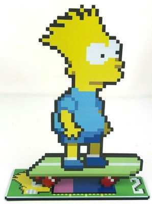 THE SIMPSONS ARCADE Bart Simpson Sprite Video Game Inspired Pixel Art ...