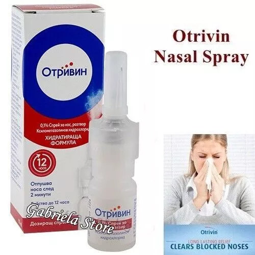 NIB Otrivin Adulte Spray Nasal Nez Qui Coule Bloqué Soulagement du Rhume et...