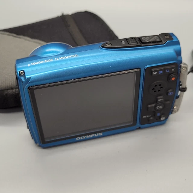 Olympus Mju Tough 3000 fotocamera digitale compatta subacquea testata blu 2