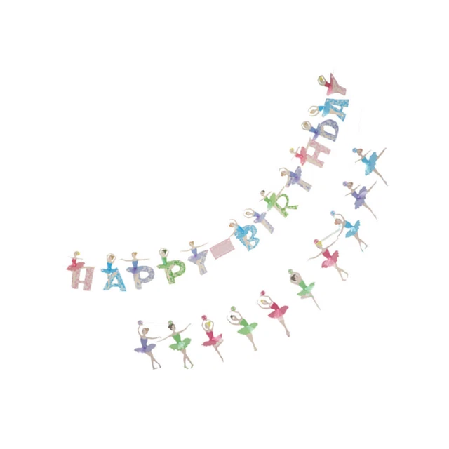 2 Pcs Bannière Anniversaire Fille Décoration De Bautizo Para Niño