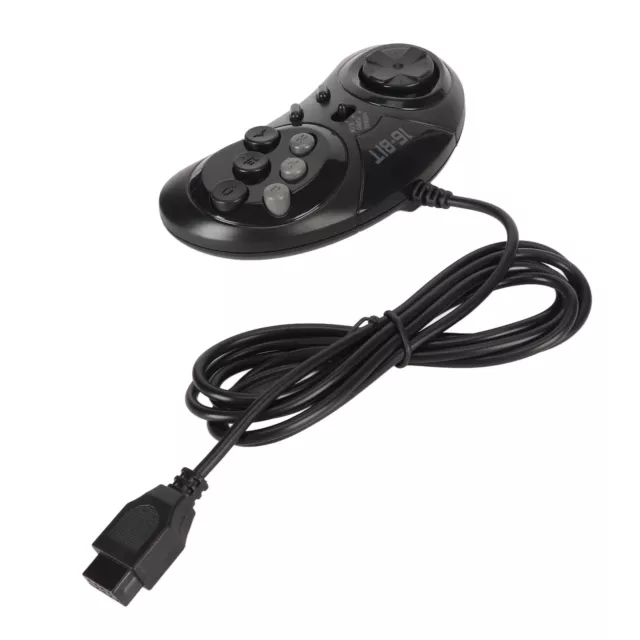 For Sega Controller 9 Pin 16Bit Mini Handheld Ergonomic Classic Gamepad Con REL