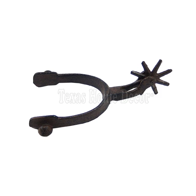 Metal Spur Rustic Cast Iron Western Rodeo Decor Cabin Lodge Antique Style