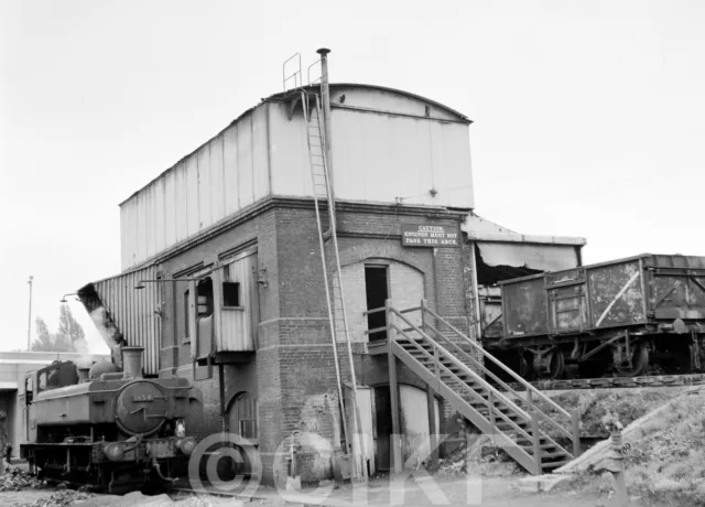 Railway   B/W  Negative   6x4 cm   GWR  View at Slough MPD,  1964.