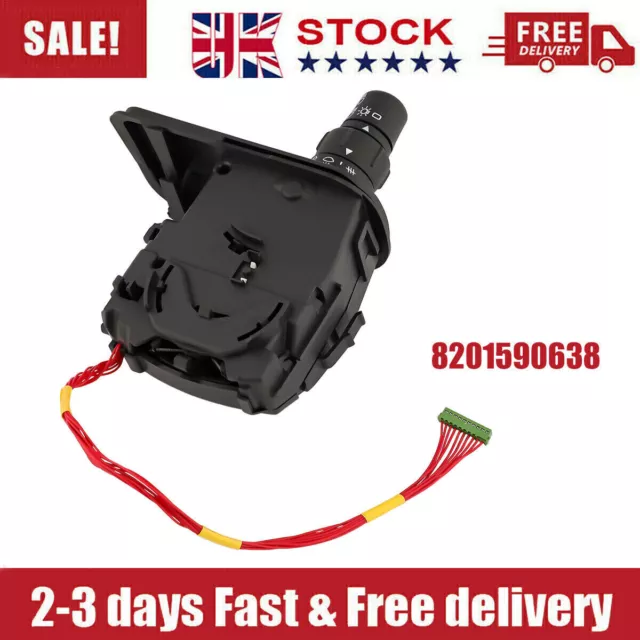 Black Indicator Stalk Headlight Switch For Renault Clio MK3 Light 7701057088 UK