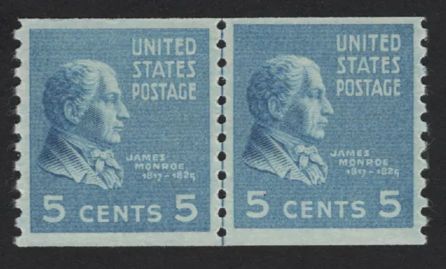 United States MINT Scott Number 845 JOINT LINE PAIR  MNH  VF  - BARNEYS