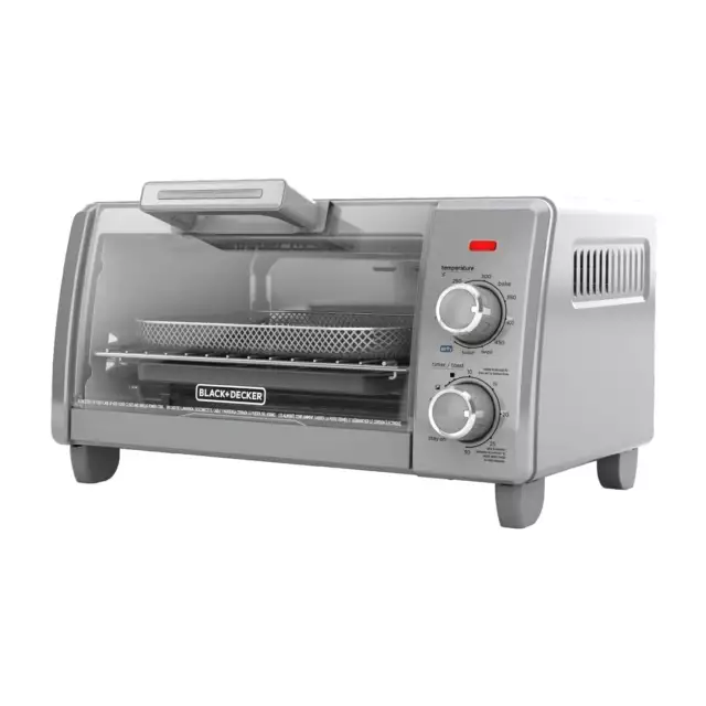 Black+Decker TO1675B Toaster Oven, 1500 W, 6-Slice, Stain