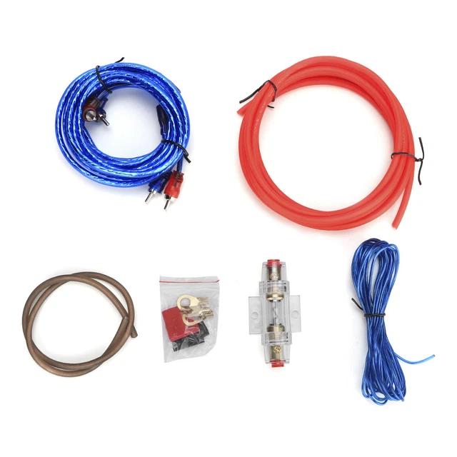 Maoww 10GA Amplifier Wiring Kit Car Audio Speaker Subwoofer Installation Cable 60Amp Fuse Holder Set