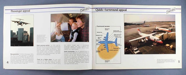 British Aerospace Bae 146 Interiors Manufacturers Sales Brochure 1986 3
