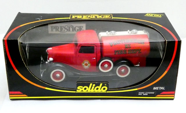 Camion Citerne Ford Solido Prestige 1/18, Quaker State, Vert Et Blanc (occasion, Boîte Abîmée)