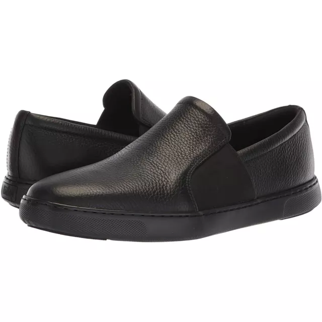Fitflop  Men' Collins Leather Slip On Skate Shoes, Black ,US Size 12 FREE SHIP