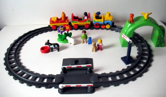 Sotel  Playmobil 1.2.3 Train avec passagers et circuit
