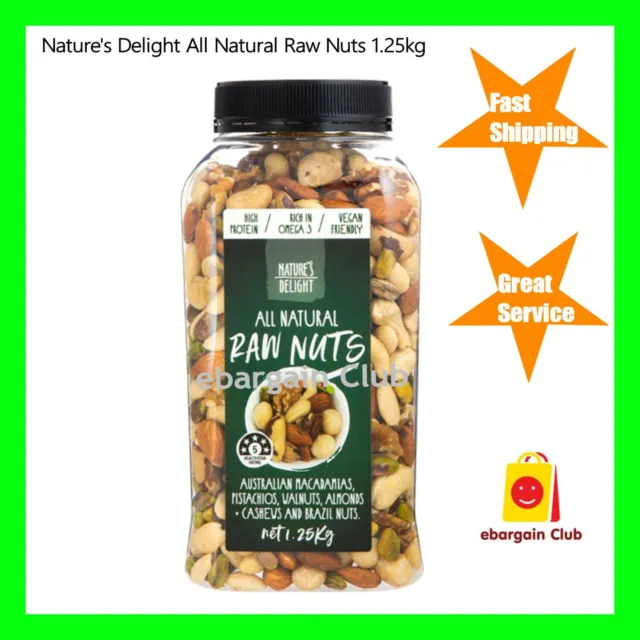Nature's Delight All Natural Raw Nuts Mix Australian Nut 1.25kg eBC