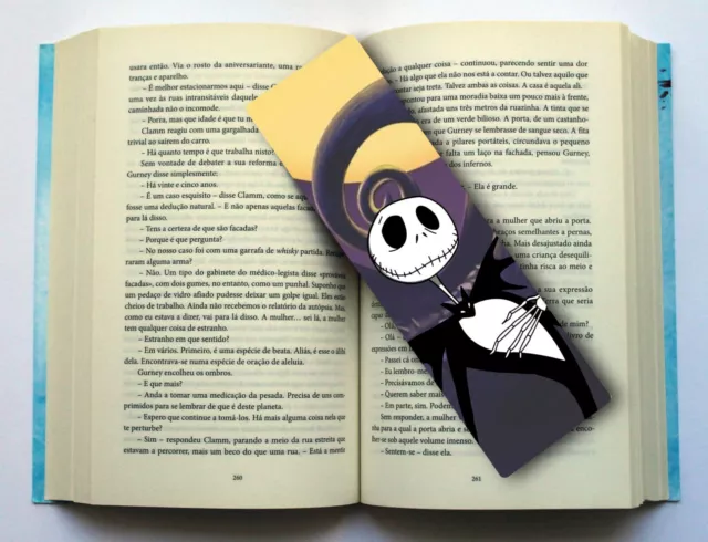 Disney Nightmare Before Christmas Jack Skellington Bookmark Gift Handmade Art 2