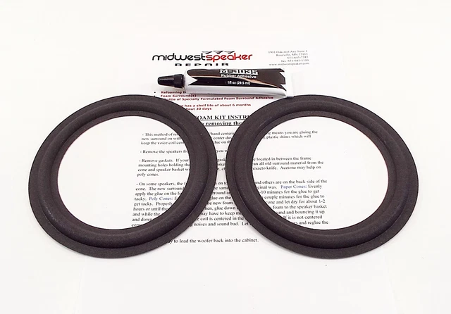 Yamaha Speaker Foam Edge Repair Replacement Kit, 6.5, FSK-6.5