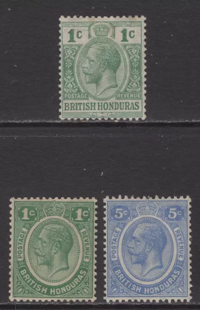 BRITISH HONDURAS 1913-33 GV Mint Issues Selection (Jan 041)