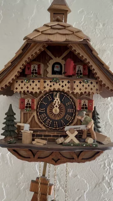Kuckucksuhren Black Forrest German Cuckoo Wall Clock New Out Of Box