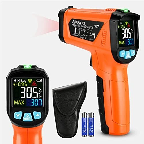 Thermomètre Infrarouge Temperature Laser AIDBUCKS AD75 Cuisine Interieur Mesure