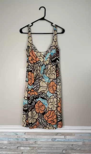 Diane Von Furstenberg Dress Womens Small S 6 100% Silk Floral Pockets