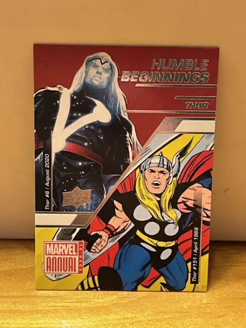2020-21 2021 Marvel Annual Humble Beginnings Insert - HB-5 Thor