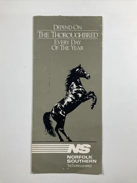 RARE Norfolk Southern Railroad 1985 The Thoroughbred Watchband Calendars Disks