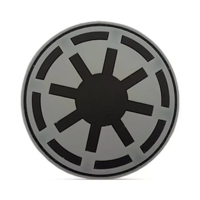Star Wars Velcro PVC Velcro Patch Galaktische Republik Klett Aufnäher Grau