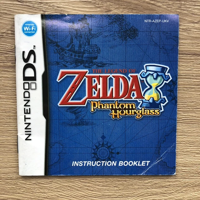 NINTENDO DS THE Legend Of Zelda Phantom Hourglass Instruction Booklet ...