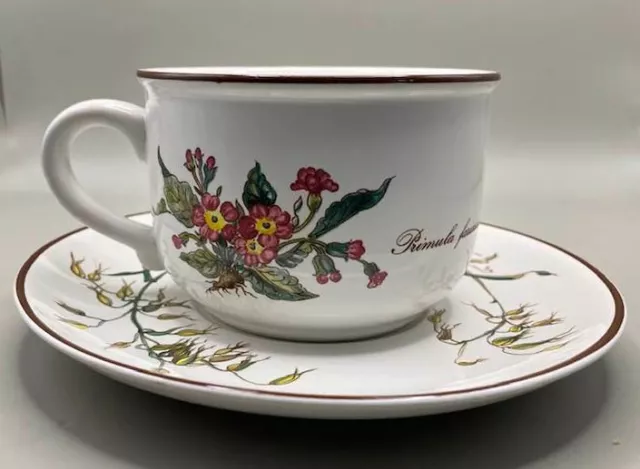 1 X Villeroy & Boch Botanica Collection Oversized Cup & Saucer (6 Available) Vgc 2
