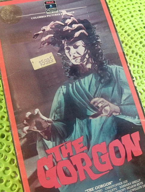 VINTAGE VHS HORROR The Gorgon Peter Cushing Christopher Lee 1964 Hammer ...