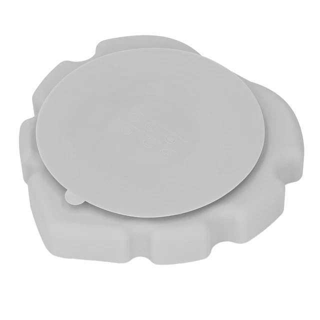 (Gris claro) Plato de succión para bebé pequeño grado alimenticio hábitos de desarrollo