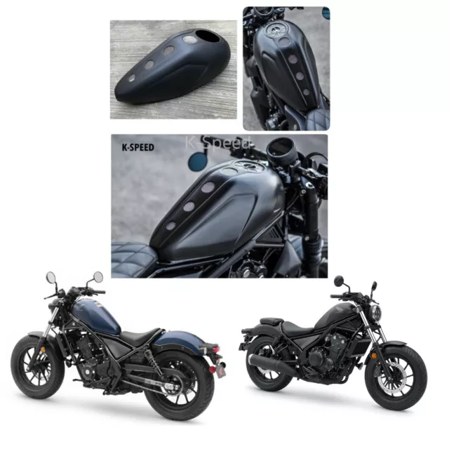 Diablo Black Fuel Tank Cover V.1 For Honda Rebel 300 & 500 2017 - 2021