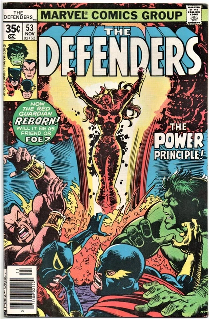 The Defenders #53. 1St Lunatik Cameo. Cockrum / Giffen. Marvel 1977. 7/7.5