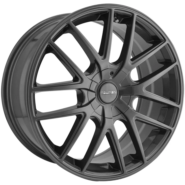 4-Touren TR60 18x8 5x115/5x120 +20mm Gunmetal Wheels Rims 18" Inch