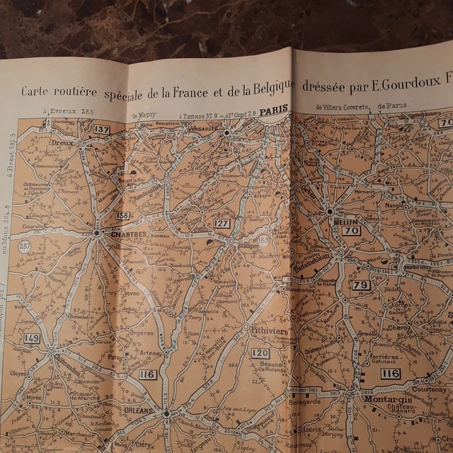 ANCIENNE CARTE ROUTIÈRE 1/200000 Michelin 81 Avignon Digne 9ème Édition