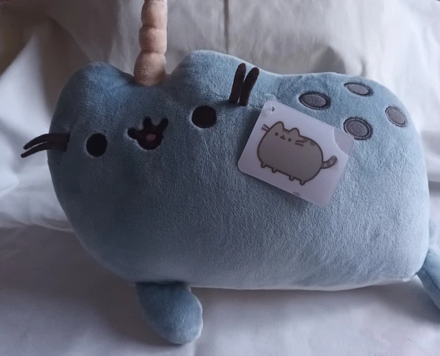 Pusheen Plush.. Gund. Narwhal cat . Blue Pusheen soft toy.