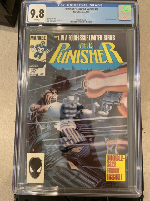 THE PUNISHER #1 KEY 1st SOLO LIMITED MINI-SERIES, CGC 9.8 WHITE PAGES
