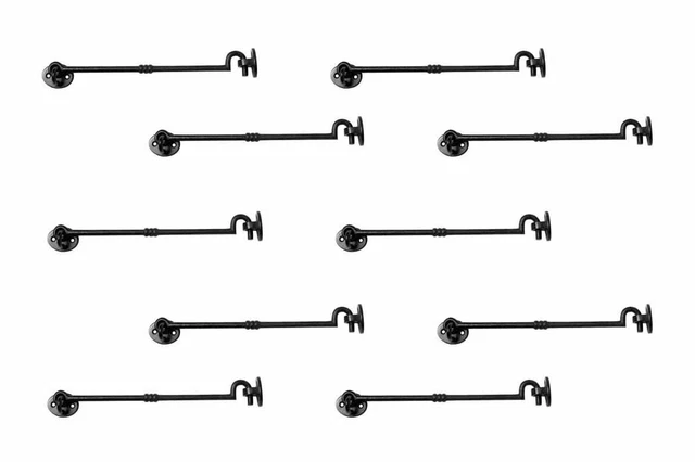 Cabin Hook Eye Shed Gate Door Latch Locker Holder Pack of 10 Renovators Supply