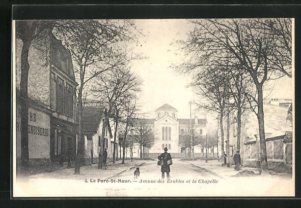 CPA Le Parc-St-Maur, Avenue des Erables et la Chapelle