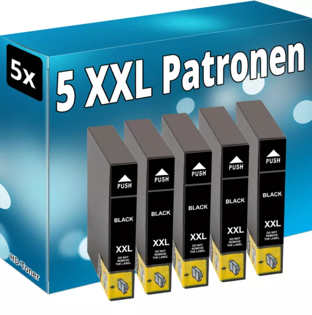 5 XL Tinte Patronen für Epson 18XL XP102 XP202 XP205 XP212 XP215 XP302 XP305 BK