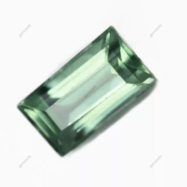 6.85 Ct Natural CERTIFIED Montana Sapphire Bluish Green Emerald Loose Gemstone