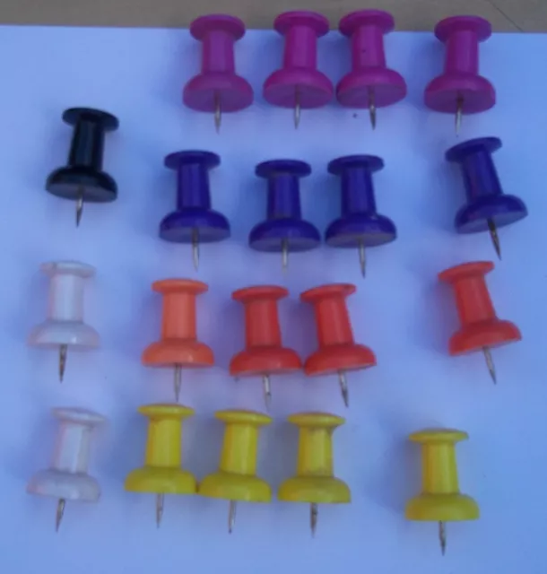 Large 3cm Push Pin Coloured Option For Cork Notice Boards x20