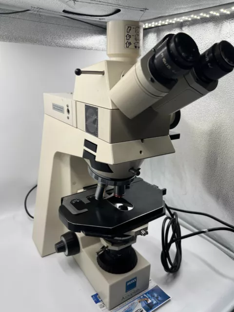 Carl Zeiss Axioplan Imaging Microscope Plan-Neofluar Red, fluorite oil PL 10x/25